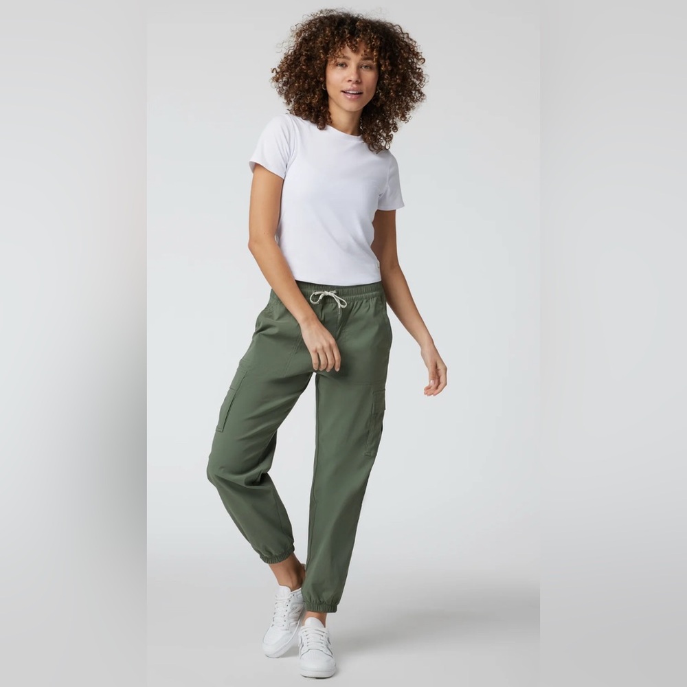 Vuori Olive Green Track Jogger Pants